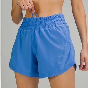 Lululemon athletica Track That Short Blue Nile NWT